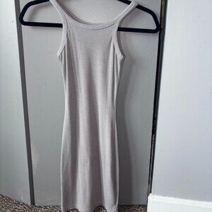 Princess Polly grey high neck mini dress, size 0